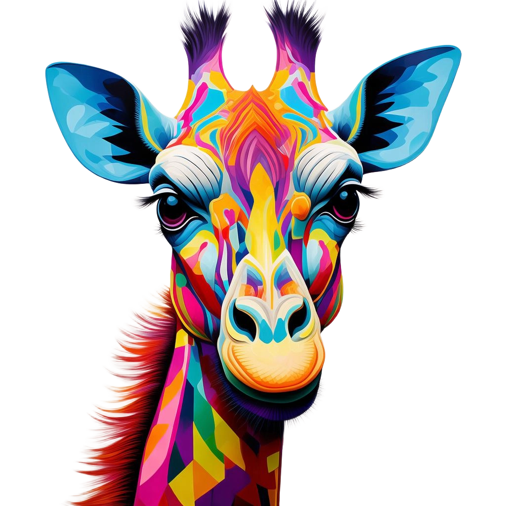 Colorful Giraffe